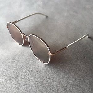 Sunglasses ~ White & Rose Gold